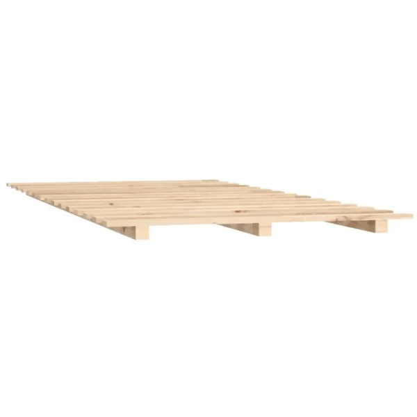VidaXL Cadre De Lit 140×200 Cm Bois De Pin Massif dernière tendance 4