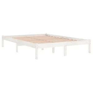 VidaXL Cadre De Lit Blanc Bois De Pin Massif 160×200 Cm vente pas cher en ligne 11