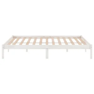 VidaXL Cadre De Lit Blanc Bois De Pin Massif 160×200 Cm vente pas cher en ligne 15