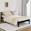 garantie de qualité VidaXL Cadre De Lit Bois De Pin Massif 100×200 Cm Noir 19