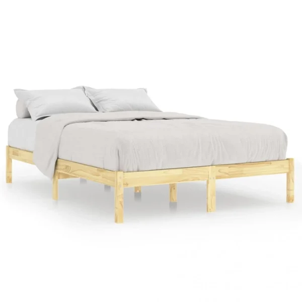 VidaXL Cadre De Lit Bois De Pin Massif 160×200 Cm site pas cher 3