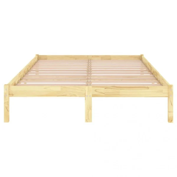 VidaXL Cadre De Lit Bois De Pin Massif 160×200 Cm site pas cher 5