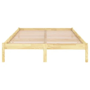 VidaXL Cadre De Lit Bois De Pin Massif 160×200 Cm site pas cher 15
