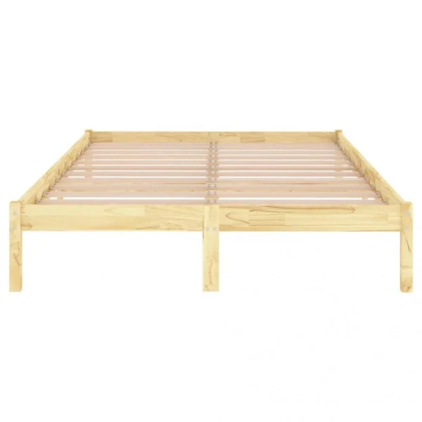 VidaXL Cadre De Lit Bois De Pin Massif 160×200 Cm site pas cher 6