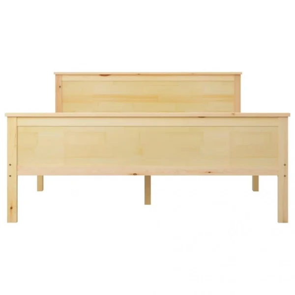 à prix imbattables VidaXL Cadre De Lit Bois De Pin Massif 160×200 Cm 4