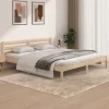 VidaXL Cadre De Lit Bois De Pin Massif 180×200 Cm Super King mode 19