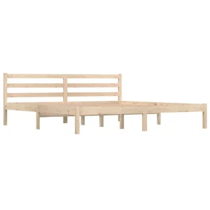 VidaXL Cadre De Lit Bois De Pin Massif 180×200 Cm Super King mode 9