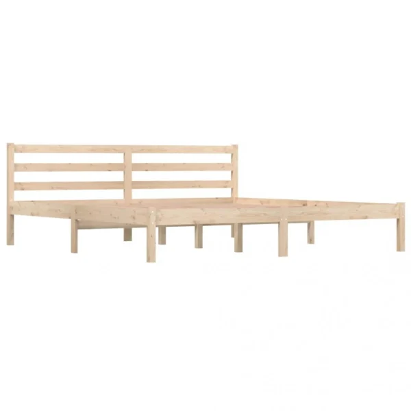 VidaXL Cadre De Lit Bois De Pin Massif 180×200 Cm Super King mode 3
