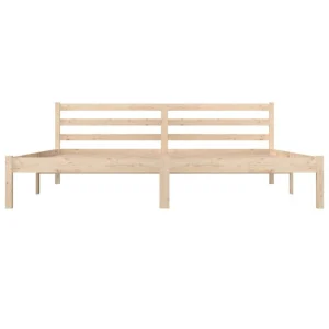 VidaXL Cadre De Lit Bois De Pin Massif 180×200 Cm Super King mode 13