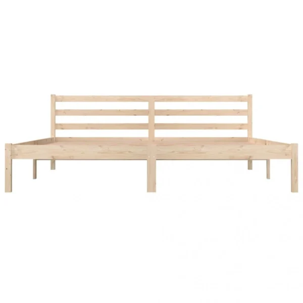 VidaXL Cadre De Lit Bois De Pin Massif 180×200 Cm Super King mode 5