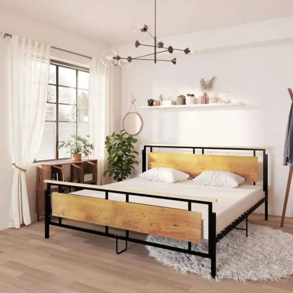 VidaXL Cadre De Lit Métal 200×200 Cm grossiste 1