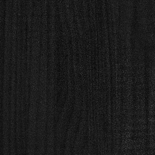 VidaXL Cadre De Lit Noir Bois De Pin Massif 140×190 Cm dernières 4