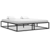 vente à bas prix VidaXL Cadre De Lit Noir Métal 140×200 Cm 17