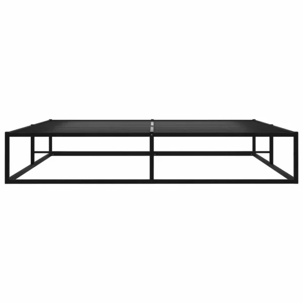 vente à bas prix VidaXL Cadre De Lit Noir Métal 140×200 Cm 3