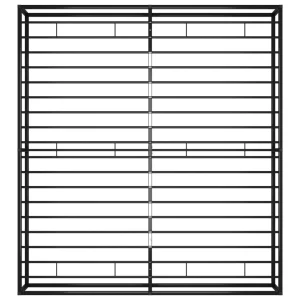 vente à bas prix VidaXL Cadre De Lit Noir Métal 140×200 Cm 15