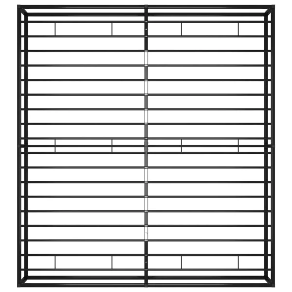 vente à bas prix VidaXL Cadre De Lit Noir Métal 140×200 Cm 6