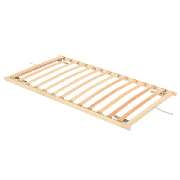 VidaXL Sommier à Lattes 13 Lattes Tête Et Pied Réglables 100×200 Cm Prix très abordable 3