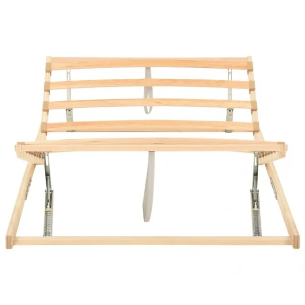 VidaXL Sommier à Lattes 13 Lattes Tête Et Pied Réglables 100×200 Cm Prix très abordable 6