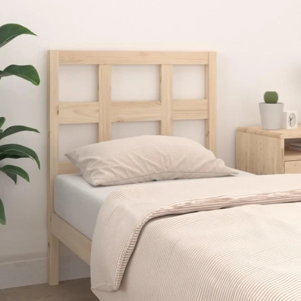 meilleure qualité VidaXL Tête De Lit 105,5x4x100 Cm Bois Massif De Pin 4