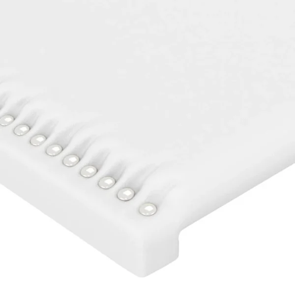 Réductions VidaXL Tête De Lit à LED Blanc 100x5x118/128 Cm Similicuir 5
