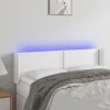VidaXL Tête De Lit à LED Blanc 147x16x78/88 Cm Similicuir vente en ligne pas cher 14