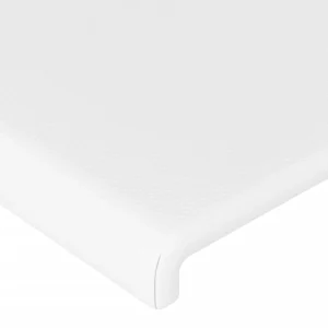 Livraison rapide VidaXL Tête De Lit à LED Blanc 83x16x78/88 Cm Similicuir 13
