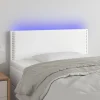 VidaXL Tête De Lit à LED Blanc 90x5x78/88 Cm Similicuir meilleur cadeau 19