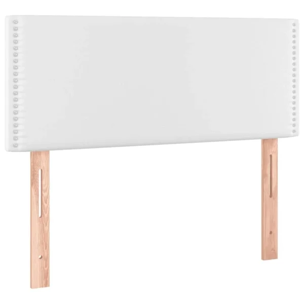 VidaXL Tête De Lit à LED Blanc 90x5x78/88 Cm Similicuir meilleur cadeau 4