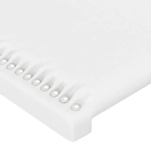 VidaXL Tête De Lit à LED Blanc 90x5x78/88 Cm Similicuir meilleur cadeau 13