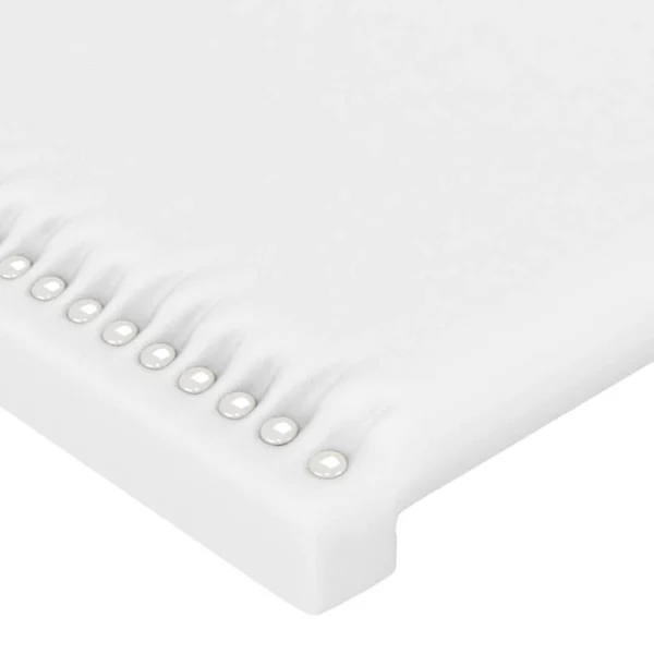 VidaXL Tête De Lit à LED Blanc 90x5x78/88 Cm Similicuir meilleur cadeau 5