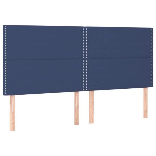 VidaXL Tête De Lit à LED Bleu 160x5x118/128 Cm Tissu magasin en ligne france 4