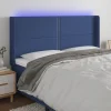 Satisfait ou Remboursé VidaXL Tête De Lit à LED Bleu 163x16x118/128 Cm Tissu 19