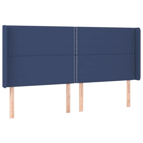 Satisfait ou Remboursé VidaXL Tête De Lit à LED Bleu 163x16x118/128 Cm Tissu 3