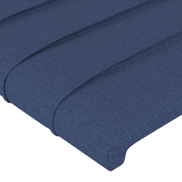 VidaXL Tête De Lit à LED Bleu 203x16x118/128 Cm Tissu ultratendance 5