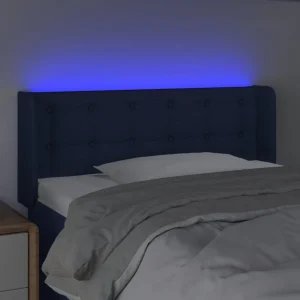 VidaXL Tête De Lit à LED Bleu 93x16x78/88 Cm Tissu mode 11