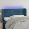Promotio de vente VidaXL Tête De Lit à LED Bleu Foncé 103x16x78/88 Cm Velours 19