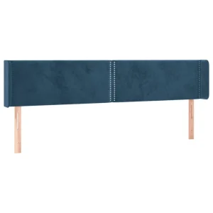 VidaXL Tête De Lit à LED Bleu Foncé 203x16x78/88 Cm Velours Prestation Et Rapide 9