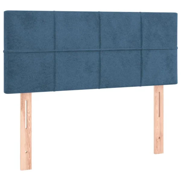 magasin en ligne VidaXL Tête De Lit à LED Bleu Foncé 80x5x78/88 Cm Velours 4