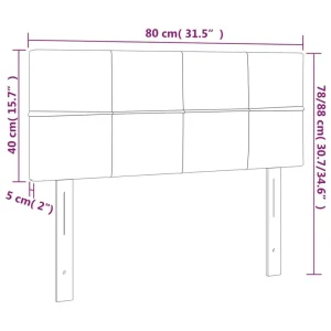 magasin en ligne VidaXL Tête De Lit à LED Bleu Foncé 80x5x78/88 Cm Velours 15