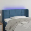 VidaXL Tête De Lit à LED Bleu Foncé 93x16x78/88 Cm Velours prix pas cher 17