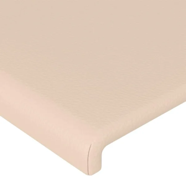 aux meilleurs prix VidaXL Tête De Lit à LED Cappuccino 163x16x118/128 Cm Similicuir 5