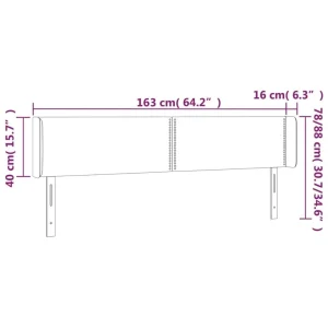 De super promotions disponibles VidaXL Tête De Lit à LED Cappuccino 163x16x78/88 Cm Similicuir 15