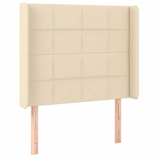 VidaXL Tête De Lit à LED Crème 103x16x118/128 Cm Tissu mode tendance 3