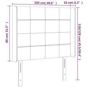 VidaXL Tête De Lit à LED Crème 103x16x118/128 Cm Tissu mode tendance 15