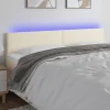 VidaXL Tête De Lit à LED Crème 160x5x78/88 Cm Similicuir grande promotion 19