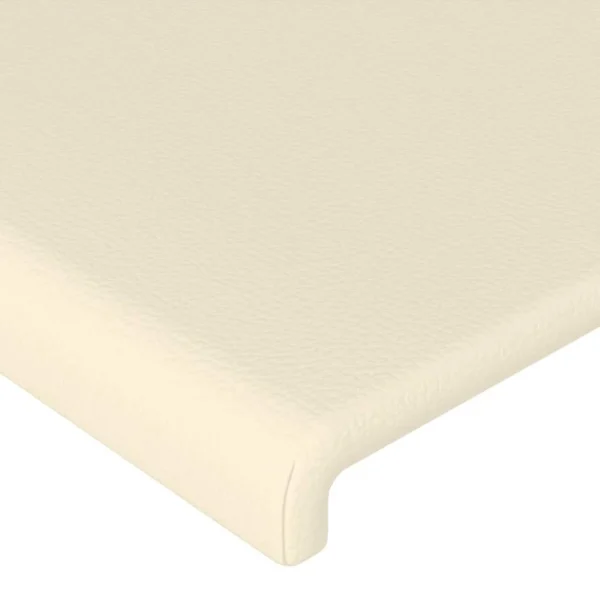 VidaXL Tête De Lit à LED Crème 160x5x78/88 Cm Similicuir grande promotion 5