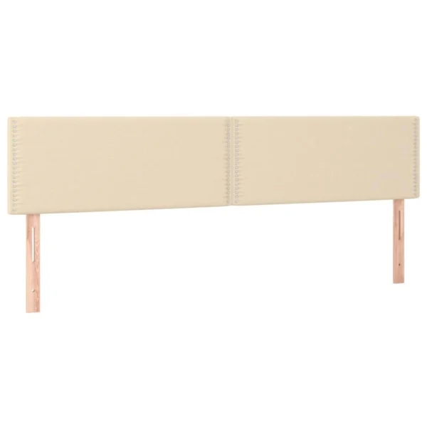 Boutique VidaXL Tête De Lit à LED Crème 160x5x78/88 Cm Tissu 4