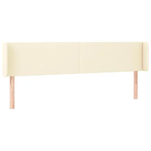 Retour gratuit en magasin. VidaXL Tête De Lit à LED Crème 163x16x78/88 Cm Similicuir 9