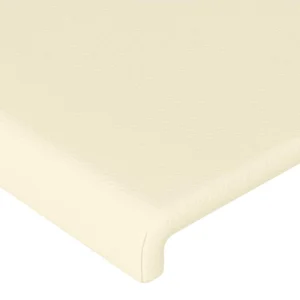 Retour gratuit en magasin. VidaXL Tête De Lit à LED Crème 163x16x78/88 Cm Similicuir 13