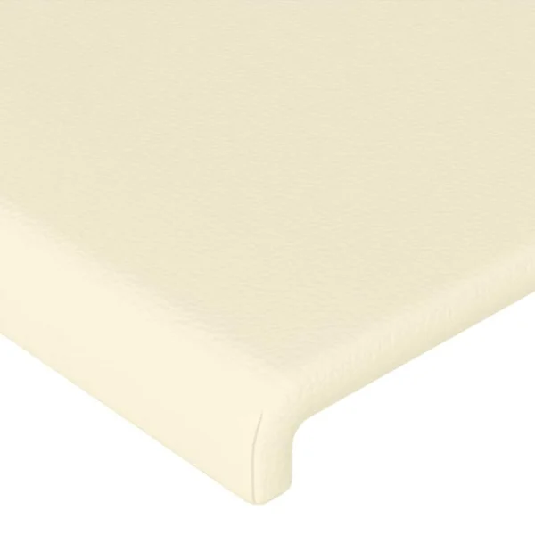 Retour gratuit en magasin. VidaXL Tête De Lit à LED Crème 163x16x78/88 Cm Similicuir 5